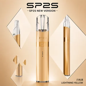 電子煙主機 SP2S Legend S 鈦系列｜380mAh Type-C 快充｜8W : 9W雙模式｜通用一代｜顏色-閃電黃